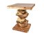 Dřevěný vyřezávaný stůl Natural Books 77 cm