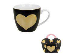 Hrnek Velké srdce, modrý 400 ml