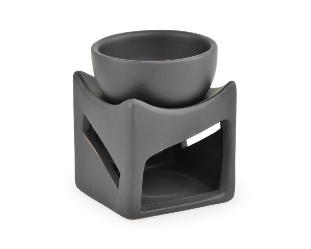 Aromalampa černá, čtvercová - Jin Jang