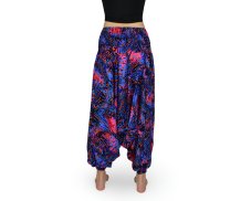 Harémové kalhoty aladin NATSU, džungle, modrá