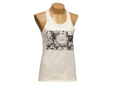 Dámské tílko I AM ALL OF THAT, bavlna, krémové