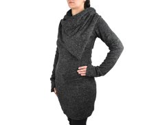 Šaty IRA s límcem, šedá