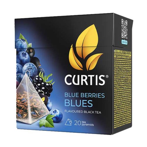 Černý aromatizovaný čaj Curtis Blue Berries Blues (20 pyramid) 36 g