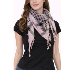 Arabský šátek arafat světle růžový