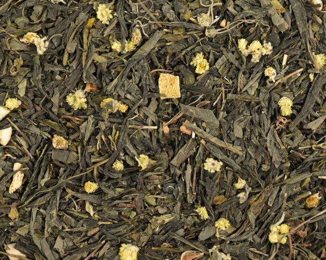 Zelený aromatizovaný čaj China Sencha Japanese Lime