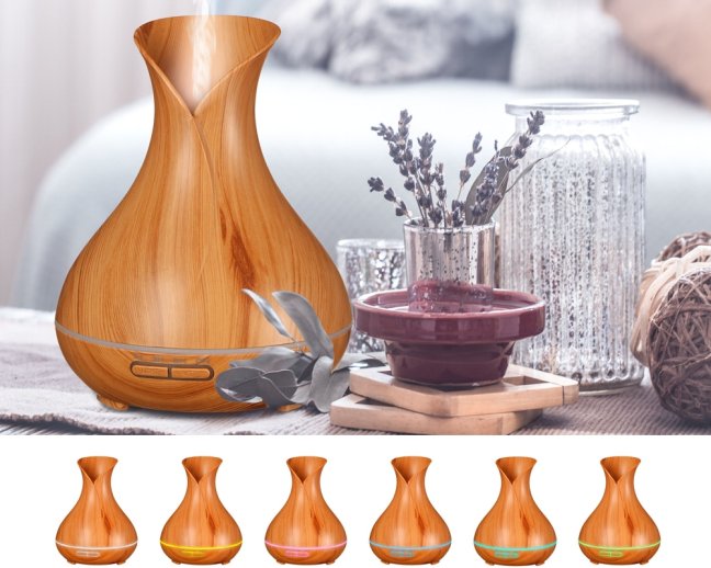 Aroma difuzér Vulcan světlé dřevo 350ml SIXTOL