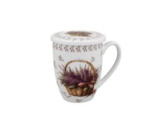 Hrnek na bylinky LEVANDULOVÝ KOŠÍK 320 ml