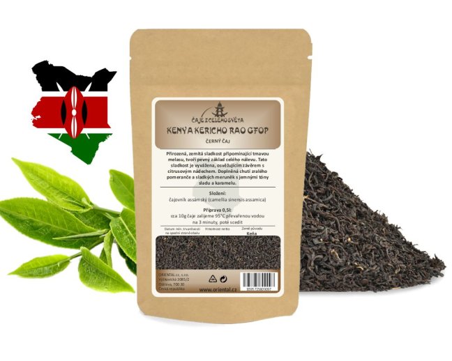 Černý čaj Kenya Kericho RAO GFOP - Gramáž čaje: 250 g