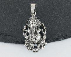 Stříbrný přívěsek Ganesh