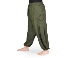 Kalhoty jóga NIRVA , zelená