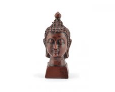 Buddhova hlava, pryskyřice, světlá, 7 cm