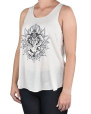 Dámské tílko YOGEE, krémové, Ganéša, II. jakost