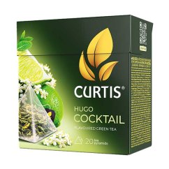 Zelený aromatizovaný čaj Curtis Hugo Cocktail (20 pyramid) 36 g