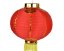 Čínské lampiony červené 2 ks 25 cm
