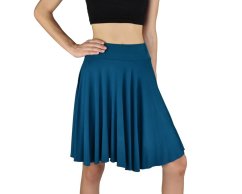 Letní sukně MIN, tyrkysově modrá