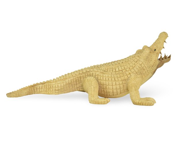Dřevěná soška Krokodýl 12 cm - var. C