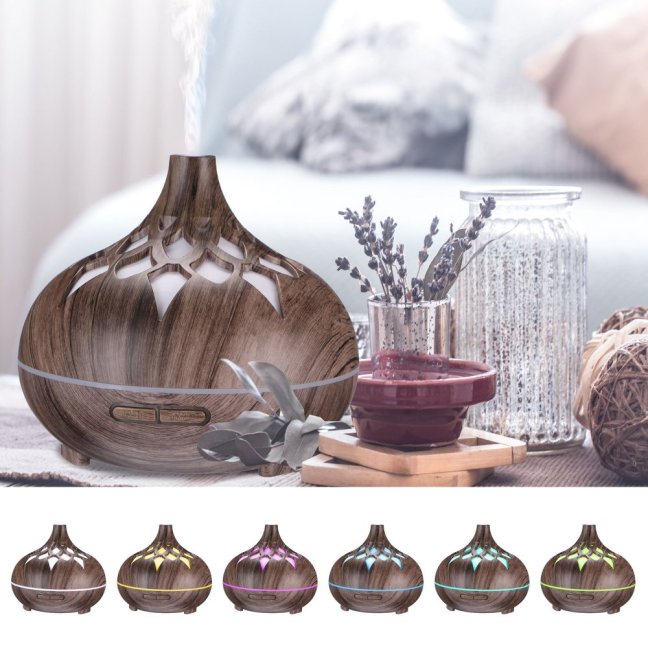 Aroma difuzér Palm šedé dřevo 500ml SIXTOL