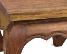 Opiový stoleček 25 x 25 cm tmavý - II. jakost