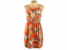 Dámské šaty Anong, květy, červené