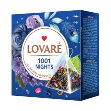 Zelený a černý aromatizovaný čaj Lovaré 1001 Nights (15 pyramid) 30 g