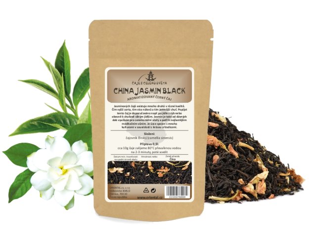 Černý aromatizovaný čaj China Jasmin Black - Gramáž čaje: 1000 g
