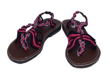 Sandály Atid vázané, růžové, vel. 39