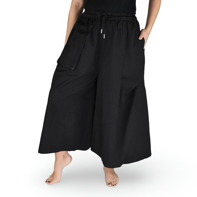 Capri culottes kalhoty DIN, černé