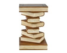 Dřevěný podstavec pod rostliny White Books 52 cm