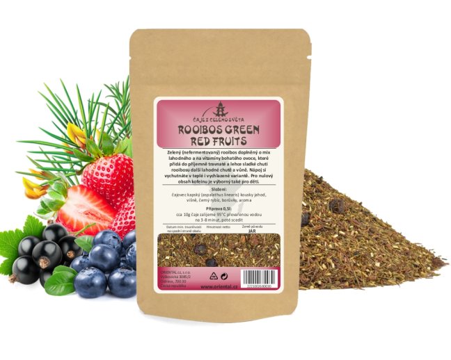 Rooibos Green Red Fruits - Gramáž čaje: 100 g