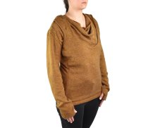 Svetr THU s kapucí, světle hnědý, II. jakost