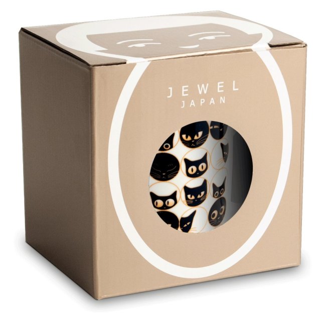 Porcelánový hrnek Jewel se sítkem kočky kulaté