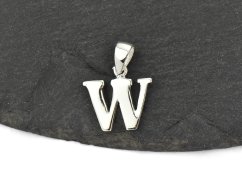 Stříbrný přívěsek Písmeno "W"