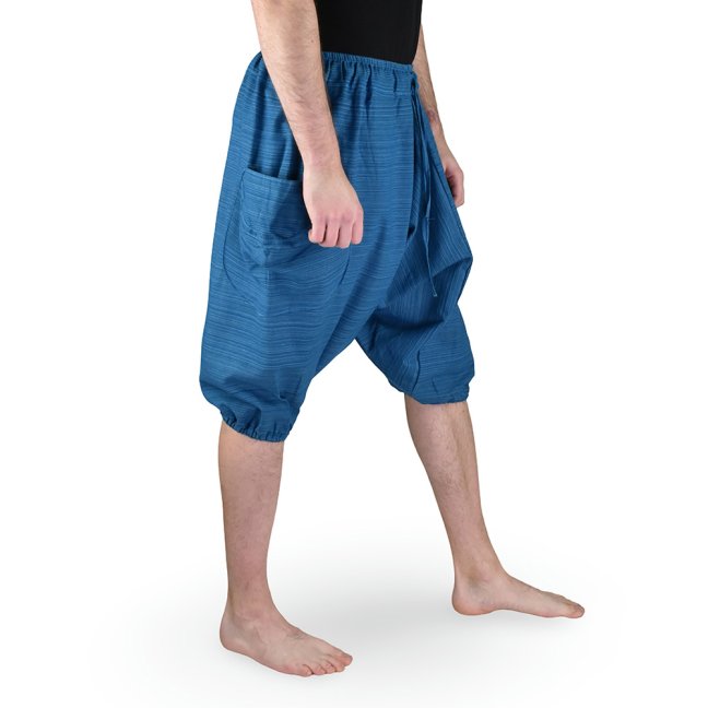 Harémové kalhoty aladin SRI, kraťasy, modrá