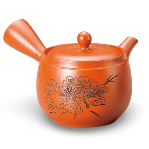 Japonská keramická konvice Kyusu hnědá var. L 360 ml