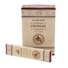 Indické vonné tyčinky Ayurvedic Chandan 15 ks