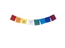 Tibetské modlitební vlaječky Eight Auspicious 8x10cm 8ks