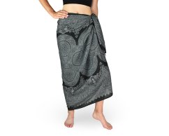 Sarong - Pareo REN, mandala kruh, zelená, II. jakost