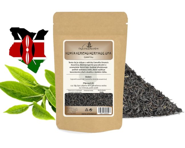 Černý čaj Kenya Kericho Heritage OPA - Gramáž čaje: 50 g