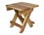Skládací dřevěná stolička Fold Natural světlá 30 cm