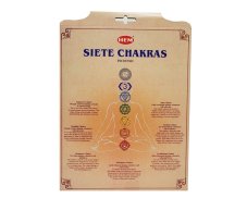 Indické vonné tyčinky HEM Seven Chakras sada 7 ks