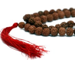 Japa Mala Rudraksha hnědá 10 mm