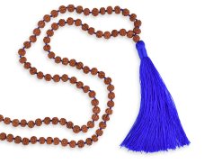 Japa Mala Rudraksha - modrá