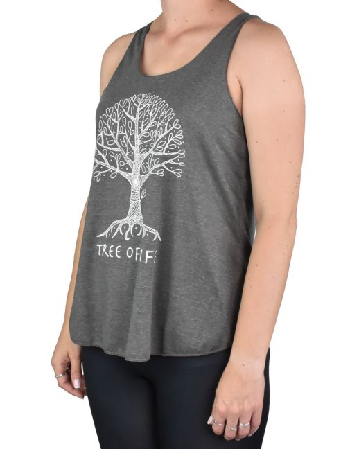 Dámské tílko YOGEE, šedé, strom života