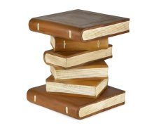 Dřevěný podstavec pod rostliny White Books 40 cm