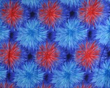Sarong - Pareo REN, ohňostroj, modrý