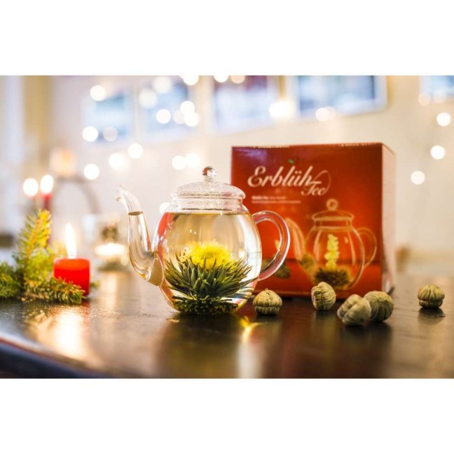 Dárkový set Creano White Tea - skleněná konvice a 6 ks čaje