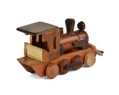 Dřevěná parní lokomotiva