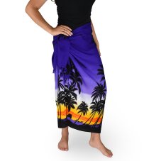 Sarong - Pareo BUN, palmy, fialová