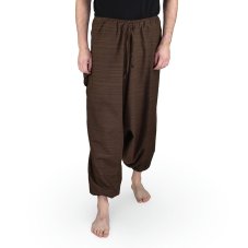 Harémové kalhoty aladin MIN, hnědá světlá, kapsa vpravo