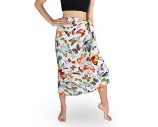 Sarong - Pareo BUTTERFLY, červeno-žlutý